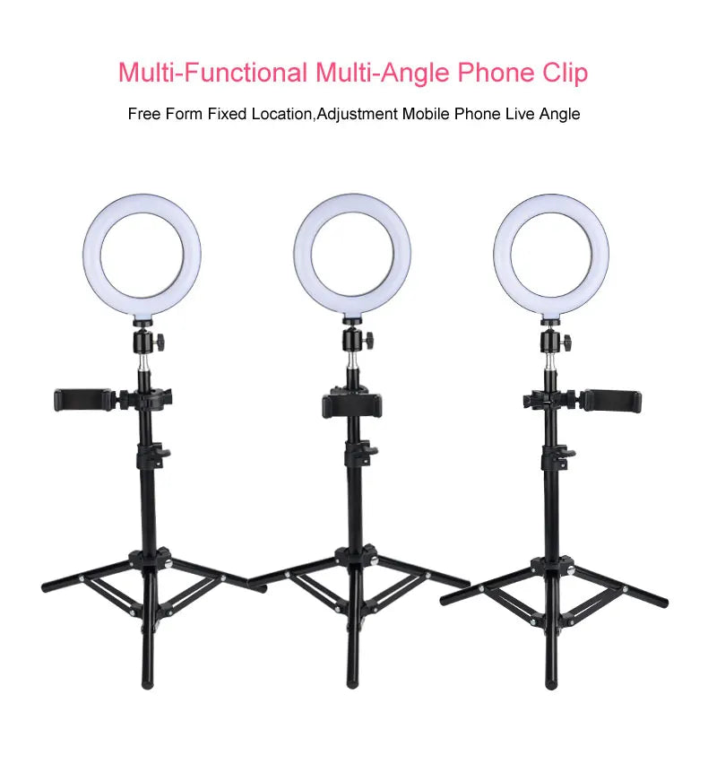 Ring Lights Three Color Temperature in10 inches 12inches and 14inches Set