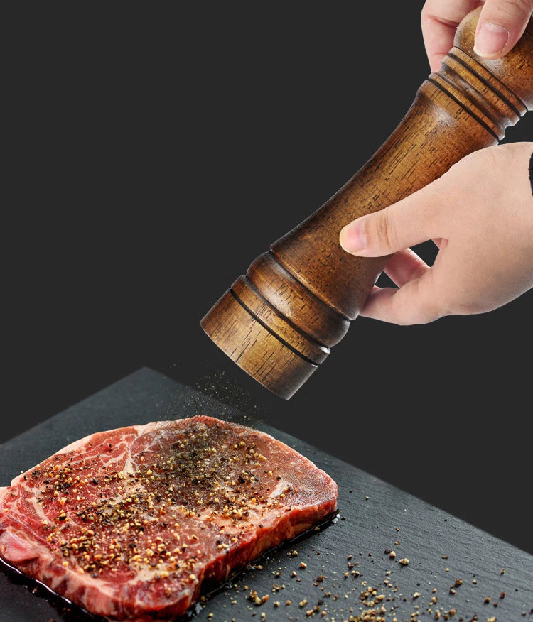 Leeseph Wood Pepper Mill and Salt Shaker Set, Kitchen Gadgets