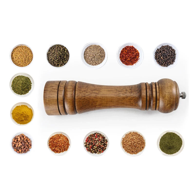 Leeseph Wood Pepper Mill and Salt Shaker Set, Kitchen Gadgets