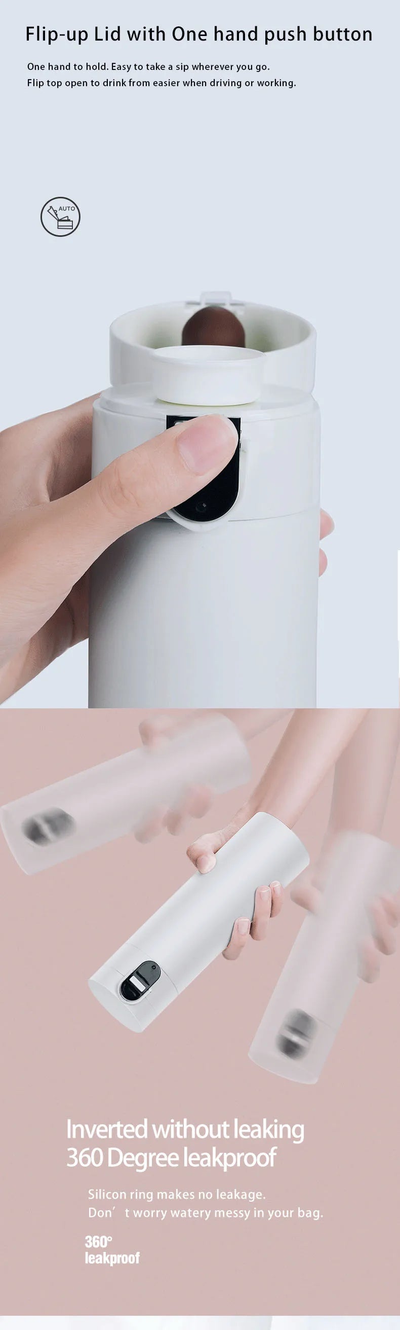 Smart Water Bottle with Temperature Display, Vacuum Bottle, USB Charging Thermos, 12H Hot Cup, 320ml Drinking Reminder, Insulate