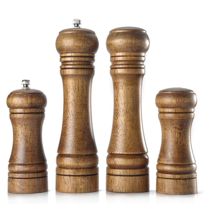 Leeseph Wood Pepper Mill and Salt Shaker Set, Kitchen Gadgets