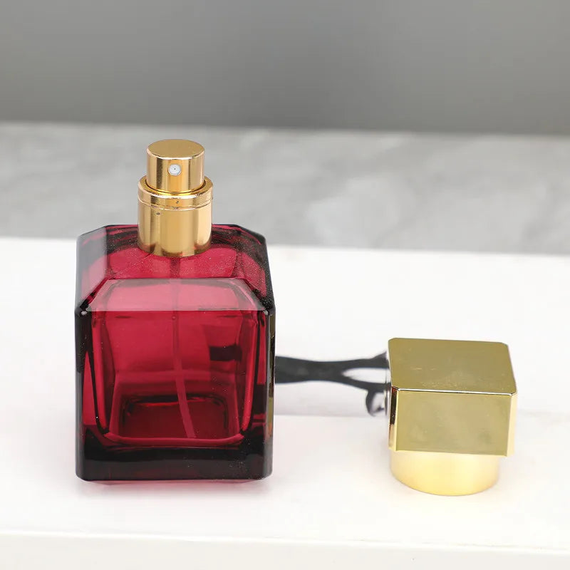 Perfume Bottle Spray 50ml High-end Glass Portable Travel Delicate Perfume Bottle Empty Bottle Dispenser