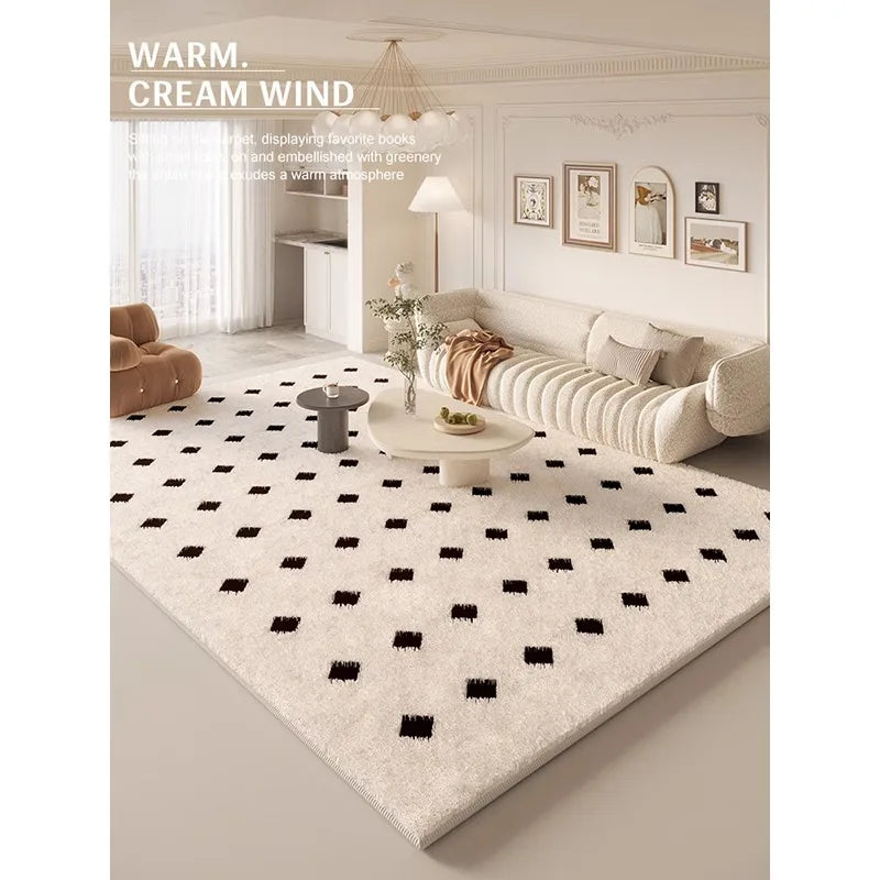 VIKAMA 1pc Rugs Living Room Premium Light Luxury Coffee Table Carpet Home Nordic Ins Style Bedroom Floor Mats