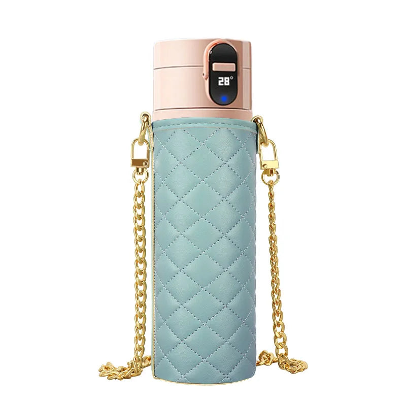 Smart Water Bottle with Temperature Display, Vacuum Bottle, USB Charging Thermos, 12H Hot Cup, 320ml Drinking Reminder, Insulate
