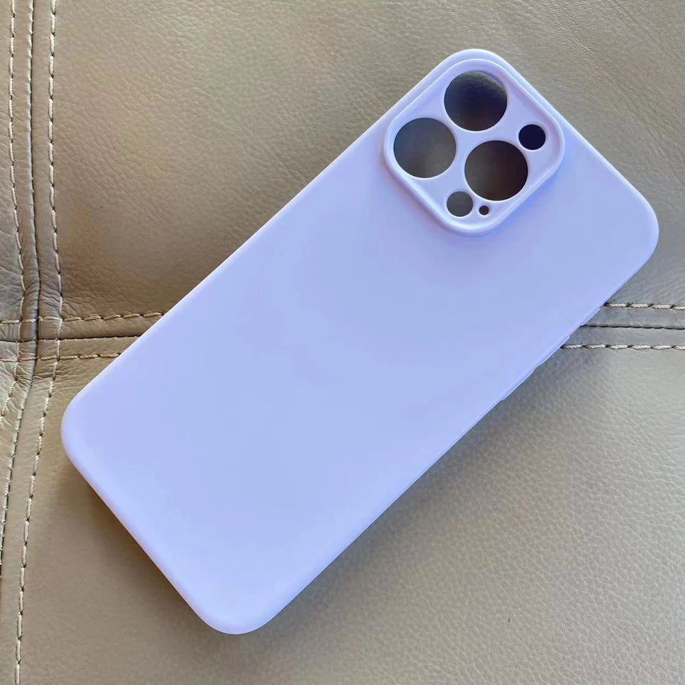 Luxury Matte Silicone Case For iphone 15 Pro Max 15 Plus Phone Cover For iphone15 Pro Max Soft TPU Back Cover Fundas
