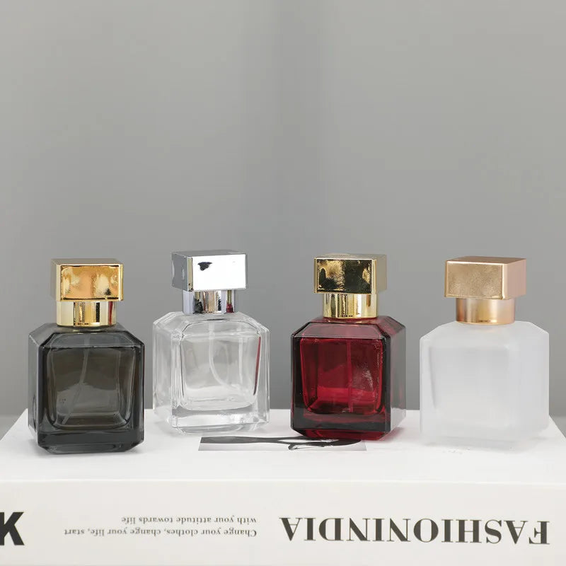 Perfume Bottle Spray 50ml High-end Glass Portable Travel Delicate Perfume Bottle Empty Bottle Dispenser