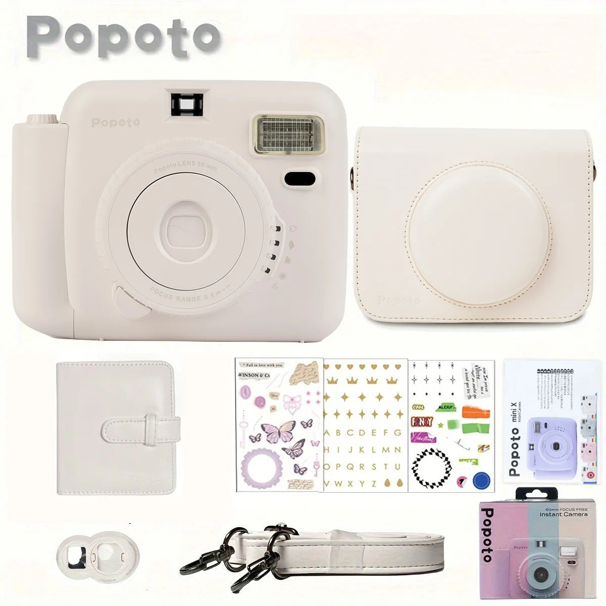Mini Camera Instant Print Outdoor Portable Automatic Exposure Easy Use Children Birthday Gifts Suitable for Beginners Camera