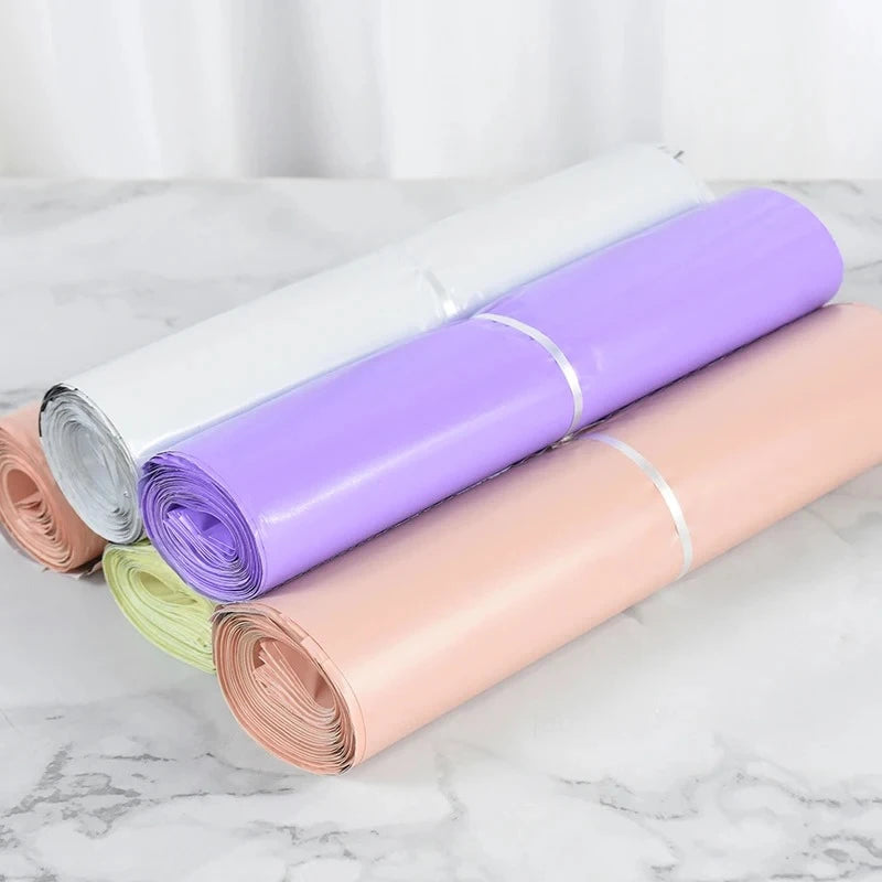 10pcs/Lots multicolour Courier Bag Express Envelope Storage Bags Mail Bag Mailing Bags Self Seal Plastic Packaging Pouch