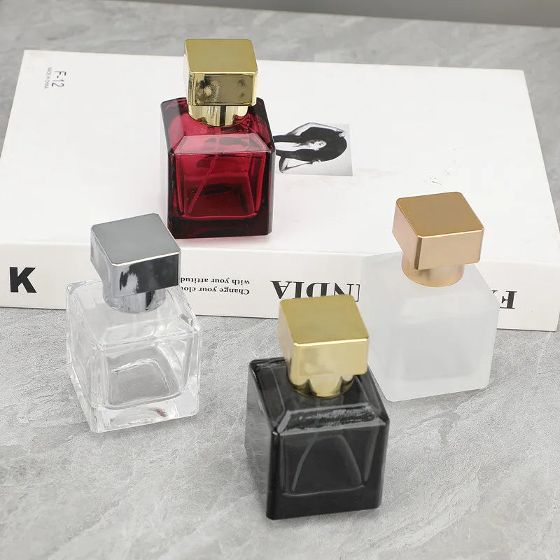 Perfume Bottle Spray 50ml High-end Glass Portable Travel Delicate Perfume Bottle Empty Bottle Dispenser