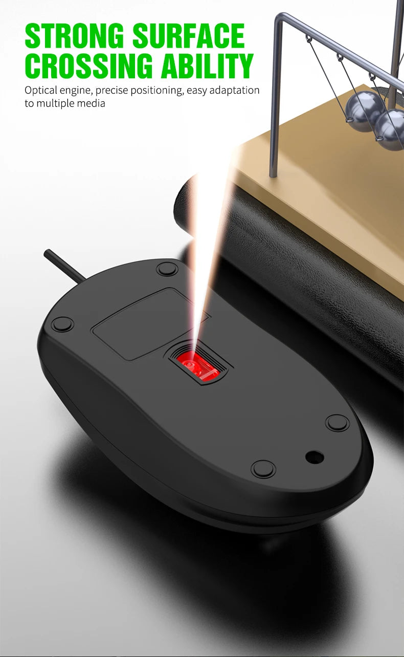 301 Wired Mouse Office Gaming Desktop Computer Laptop Business Mouse USB Optical Mouse
