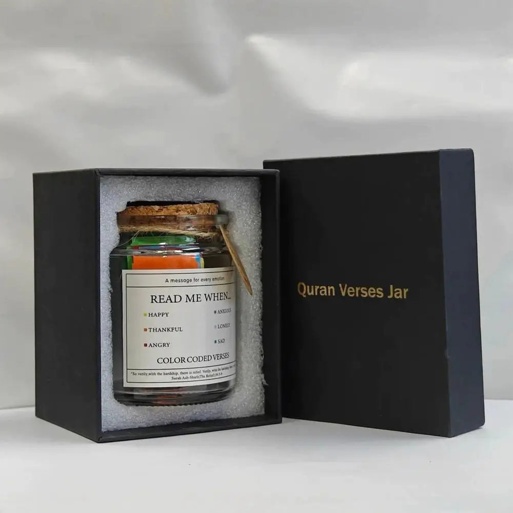 Quran Verse Jar Expresses Emotions And Feelings Glass Jar With Colored Quran Verses Muslim Prayer Jar Gifts Box