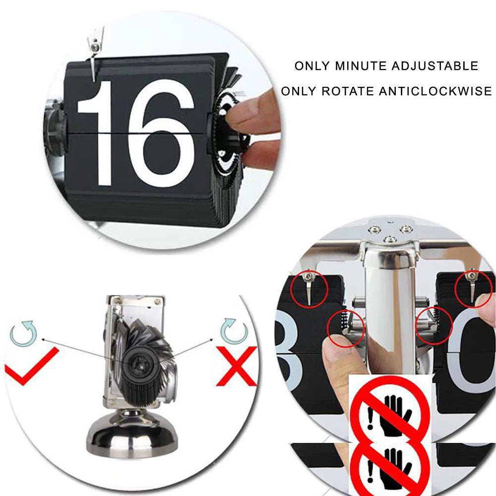 A Flipping Clock with Page Turning Automatically for Modern Home Decoration.Full of Sense of Technology.Battery Included as Gift