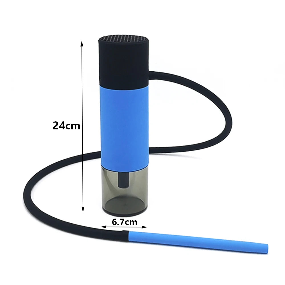 Portable Car Hookah Complete Small Cup Shisha Set with Protective Wind Cover Small Narguile Chicha Soft Touch LOMINT LM-OT005