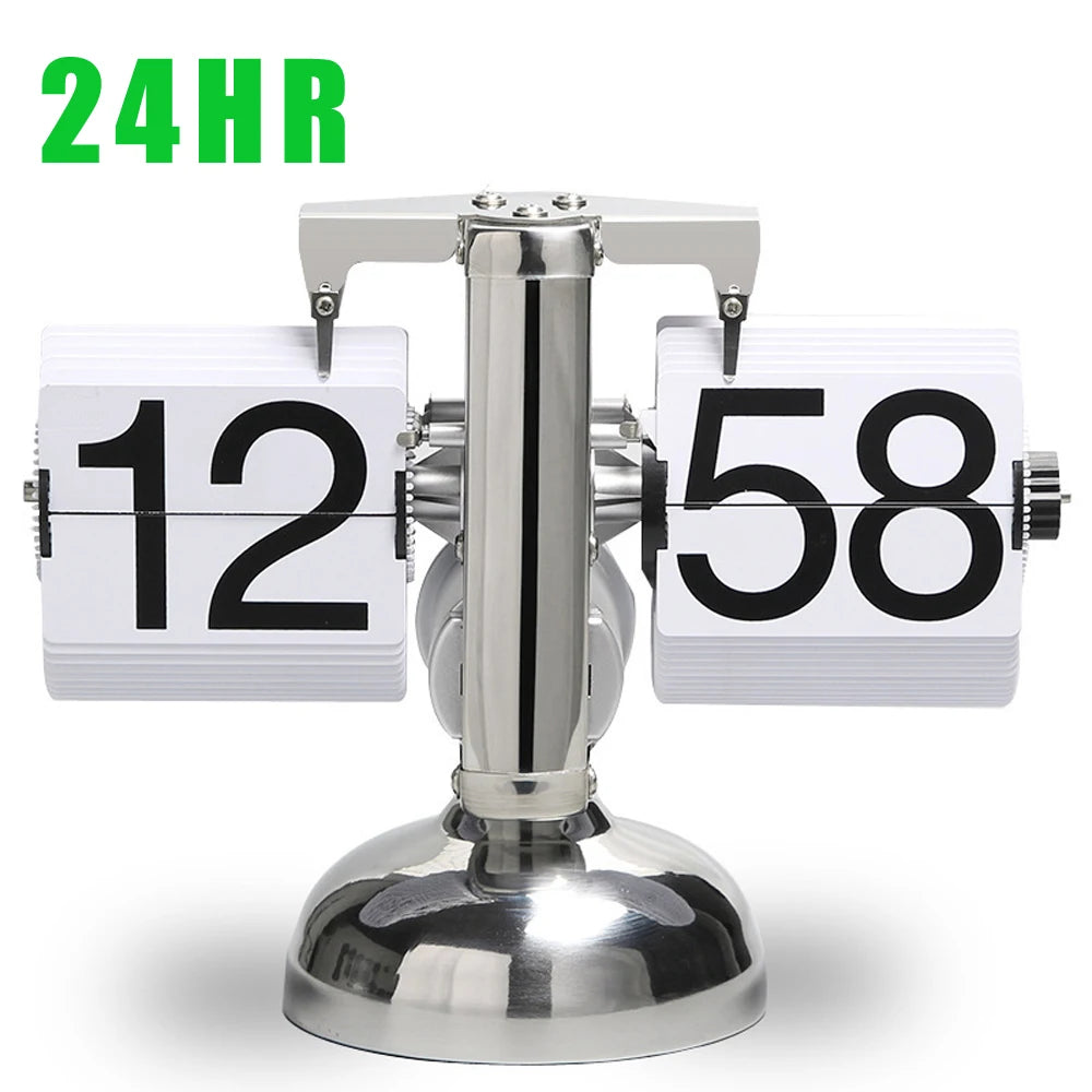 A Flipping Clock with Page Turning Automatically for Modern Home Decoration.Full of Sense of Technology.Battery Included as Gift