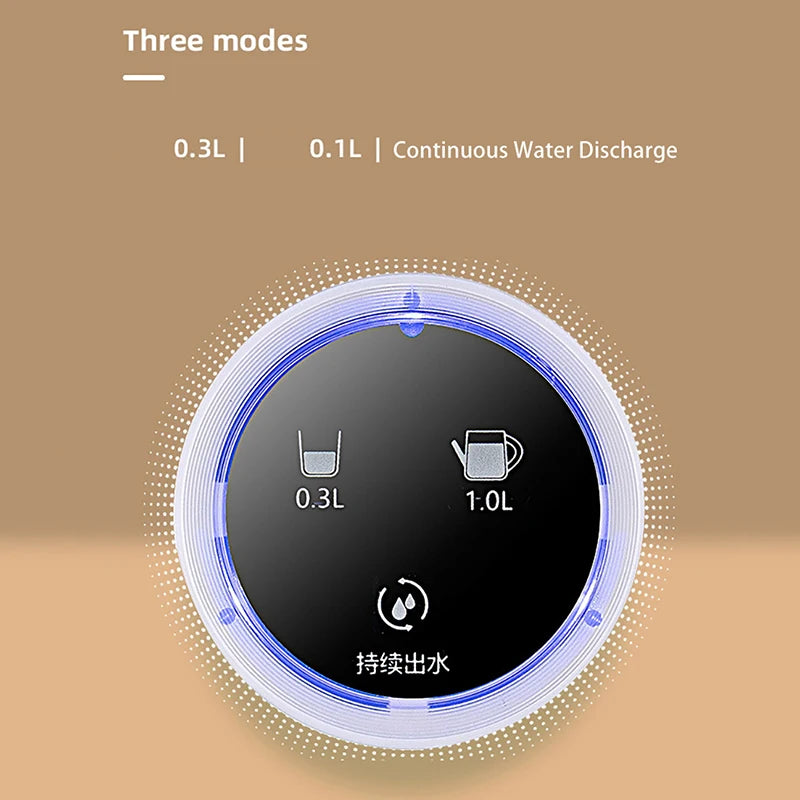 Smart Electric Water Pump Rechargeable Automatic Water Dispenser for Gallon Drinking Portable Water Bottle Pump for Home Office