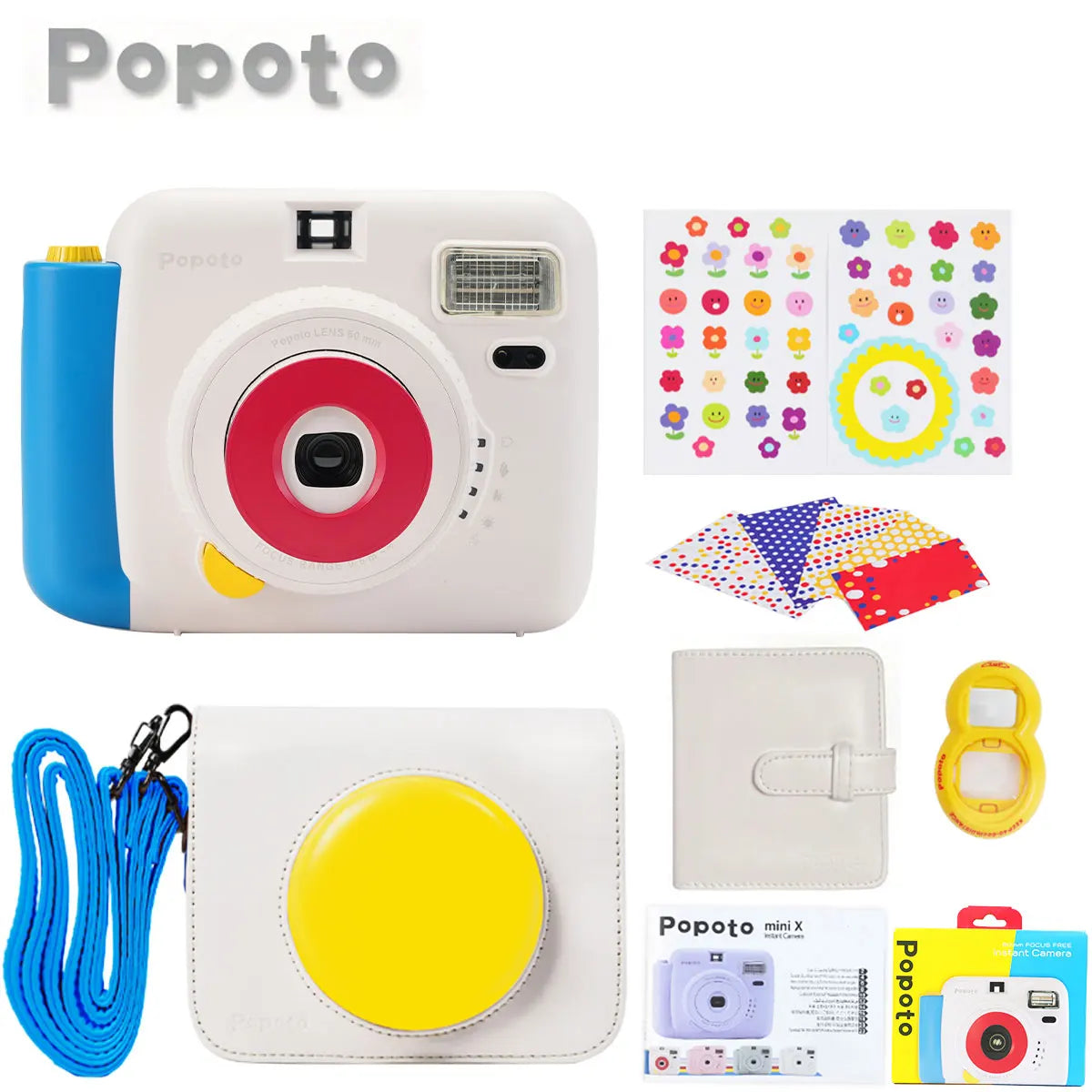 Mini Camera Instant Print Outdoor Portable Automatic Exposure Easy Use Children Birthday Gifts Suitable for Beginners Camera