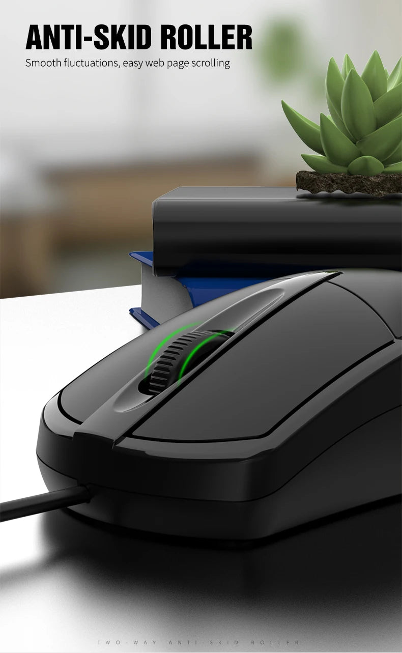 301 Wired Mouse Office Gaming Desktop Computer Laptop Business Mouse USB Optical Mouse