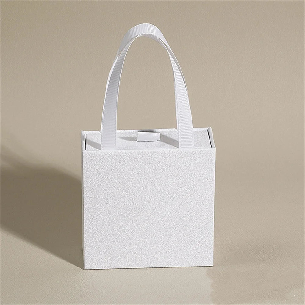 Portable Jewelry Packaging Box Earrings Necklace Ring Pendant Storage Organizer Case Wedding Gift Box Paper Drawer Jewelry Box