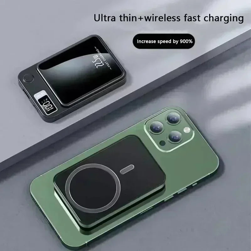 Power Bank 22.5W Magnetic Wireless Portable Chargers 30000mAh Super Fast Charging Powerbank External Battery for Iphone Xiaomi