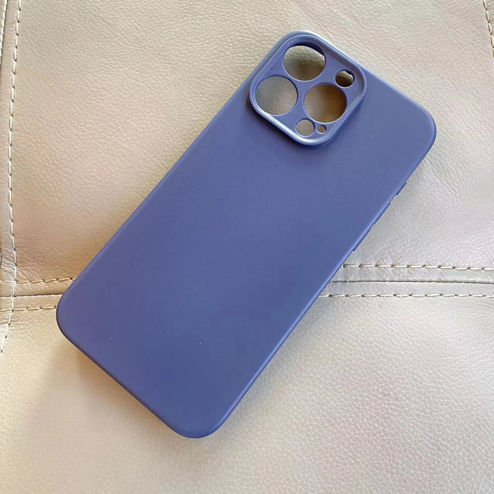 Luxury Matte Silicone Case For iphone 15 Pro Max 15 Plus Phone Cover For iphone15 Pro Max Soft TPU Back Cover Fundas