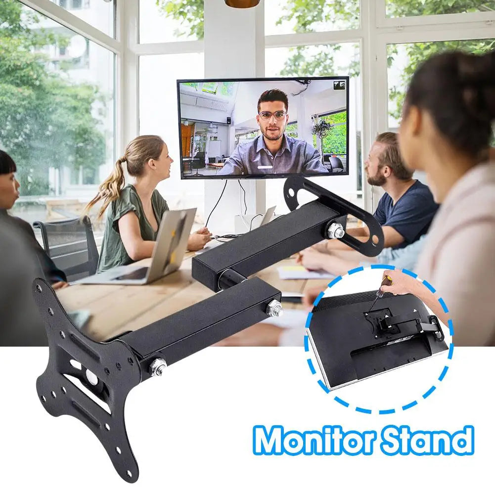 Retractable TV Stands Wall Mounting Bracket Load Bearing 30KG For 10 To 27 Inch LCD Monitor Expansion Bracket For TV Stand