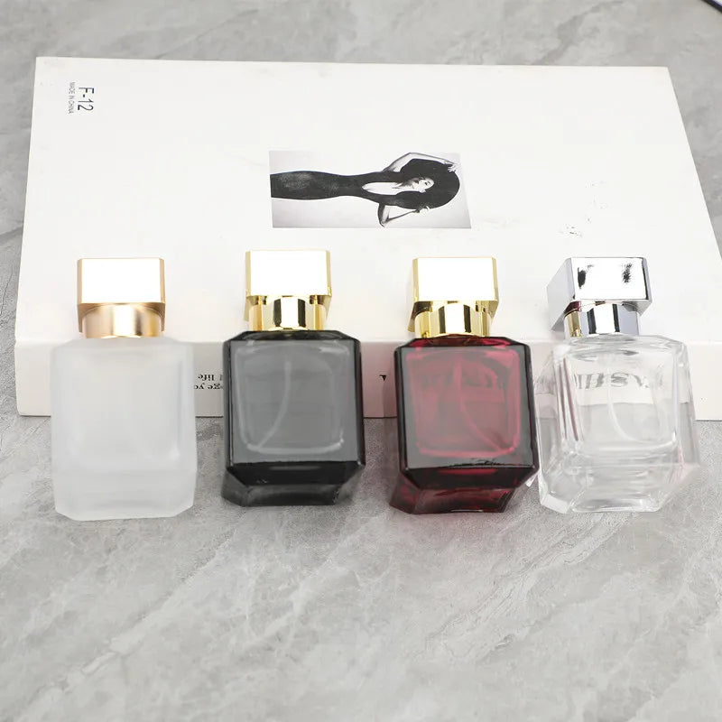 Perfume Bottle Spray 50ml High-end Glass Portable Travel Delicate Perfume Bottle Empty Bottle Dispenser