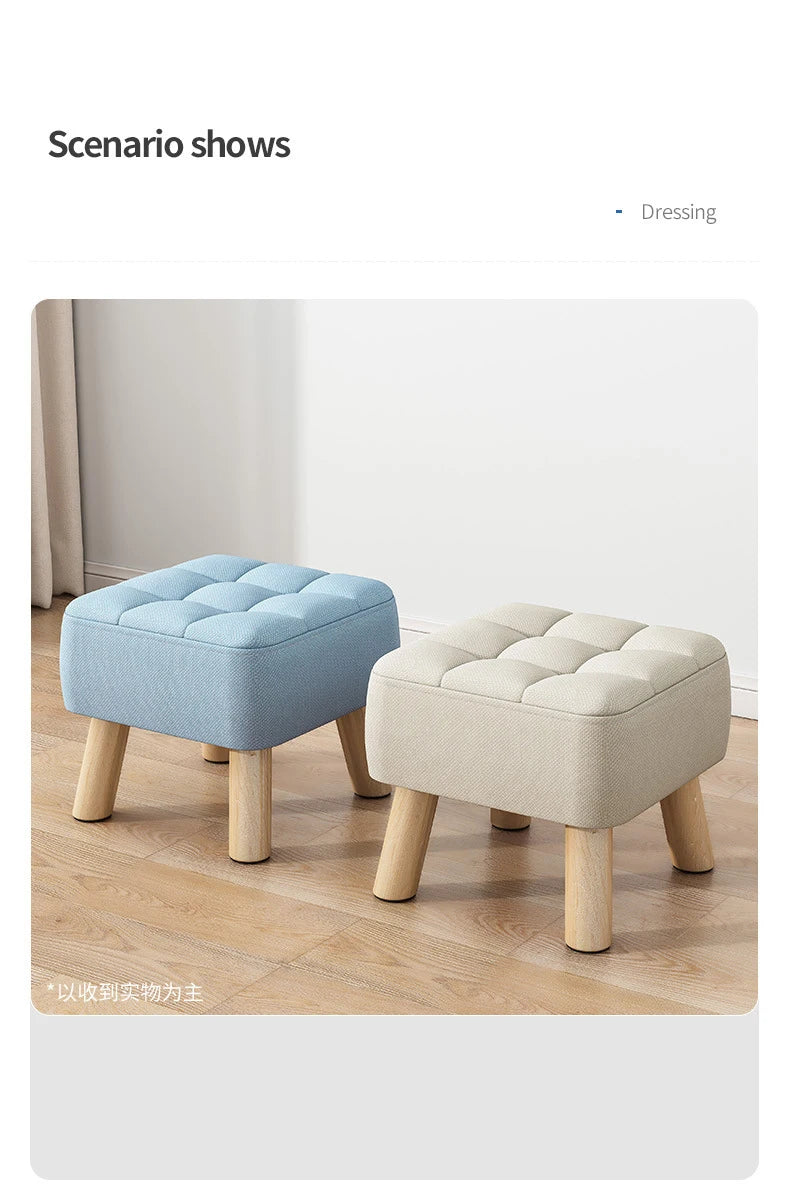 Ottoman Foot Rest Stool Hallway Ottoman Home Decor Furniture Stool Small Wooden Stools Sofa Ottomans Foot Rest Stools