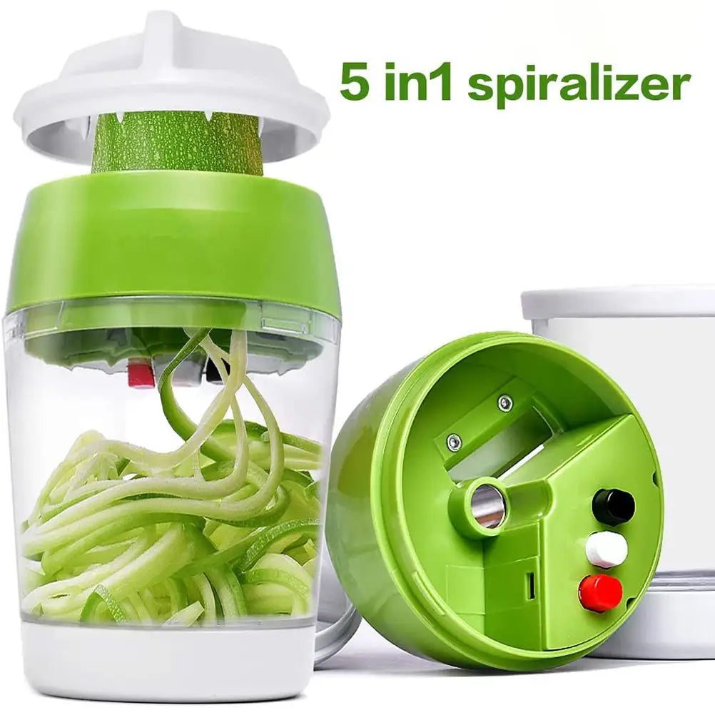 Vegetable Cutter Manual Spiral Cutter Kitchen Gadgets for Carrots Cucumbers Veggetti