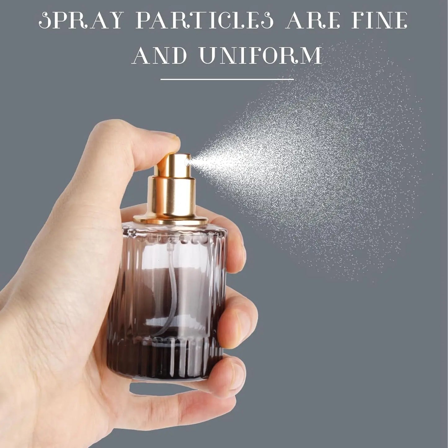 2PCS 30/50ml Empty Perfume Spray Bottles Glass Perfume Atomizer Sample Container Travel Essential Frangrance Toiletries Cosmetic