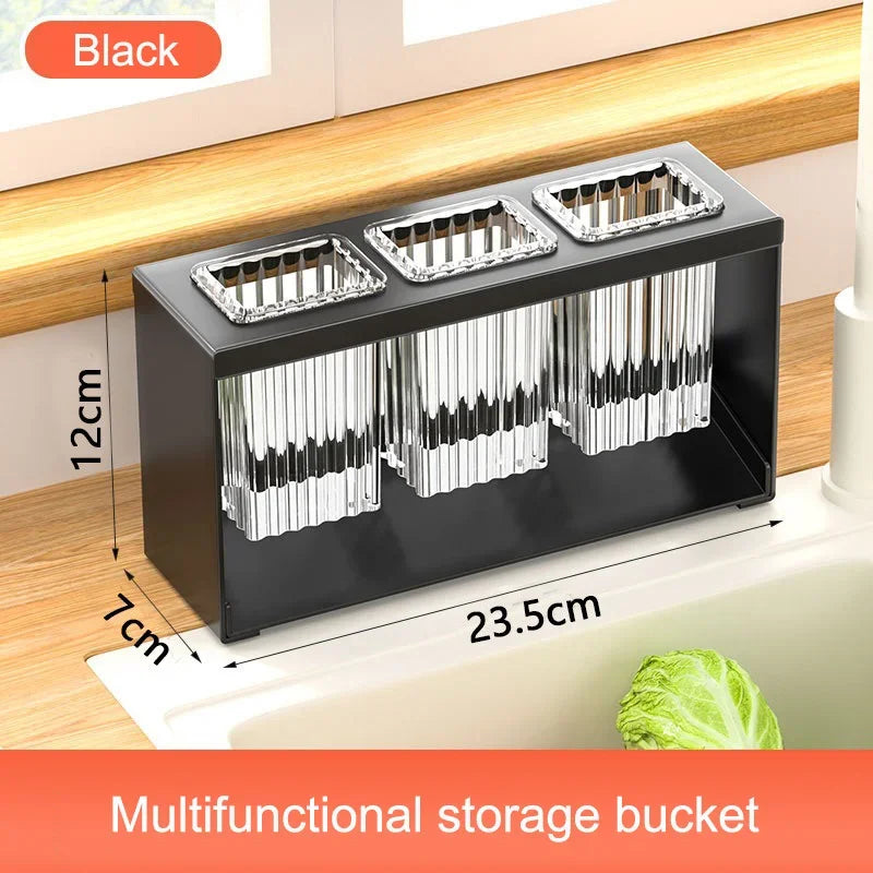 Kitchen Cutlery Storage Racks Drain Tableware Holder Chopstick Spoon Fork Storage Box Rack Chopsticks Cage Save Space Simple