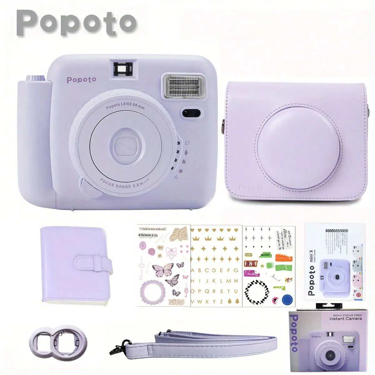 Mini Camera Instant Print Outdoor Portable Automatic Exposure Easy Use Children Birthday Gifts Suitable for Beginners Camera