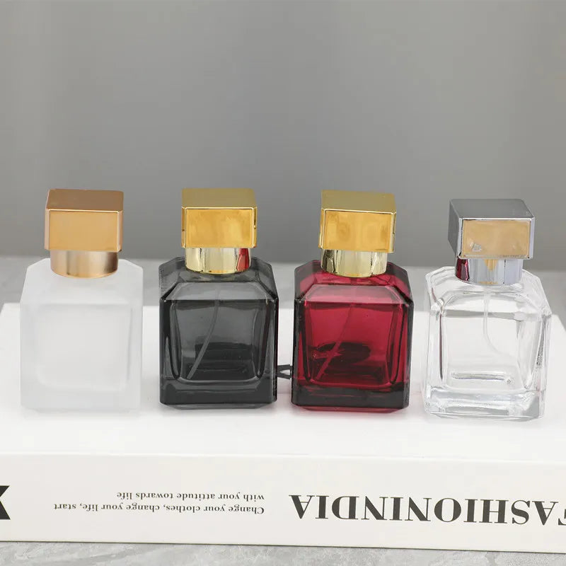Perfume Bottle Spray 50ml High-end Glass Portable Travel Delicate Perfume Bottle Empty Bottle Dispenser