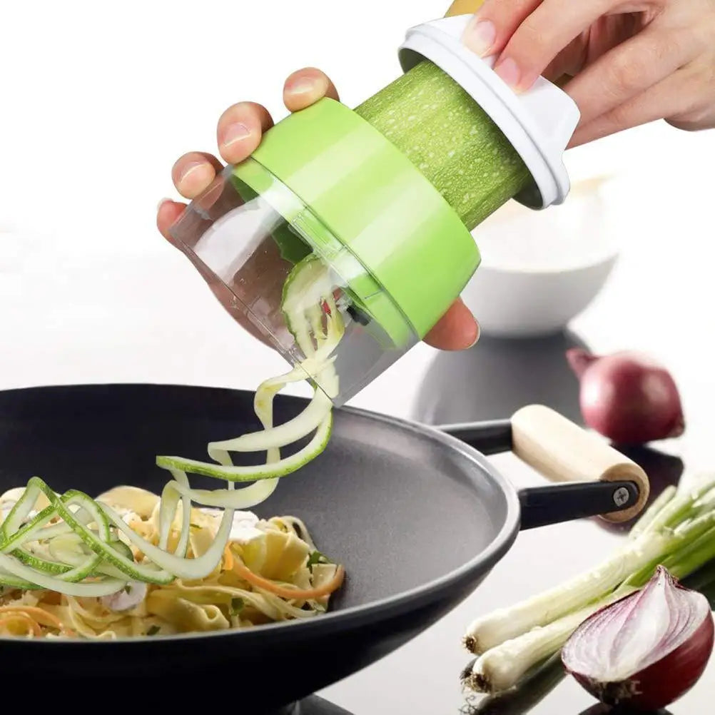 Vegetable Cutter Manual Spiral Cutter Kitchen Gadgets for Carrots Cucumbers Veggetti