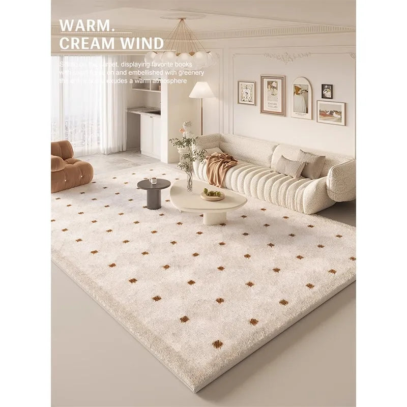 VIKAMA 1pc Rugs Living Room Premium Light Luxury Coffee Table Carpet Home Nordic Ins Style Bedroom Floor Mats