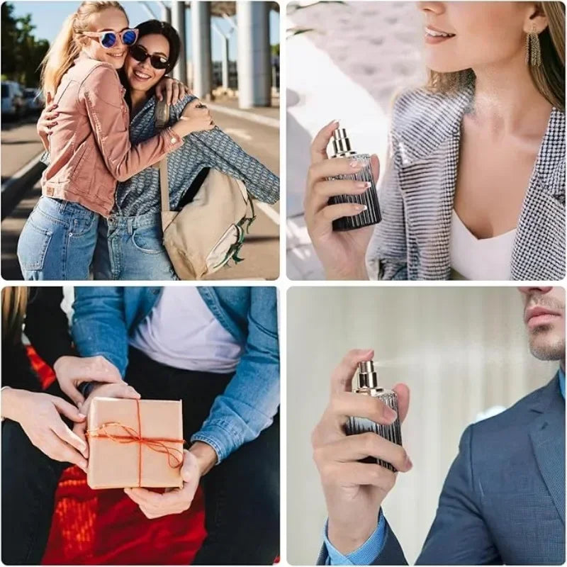 2PCS 30/50ml Empty Perfume Spray Bottles Glass Perfume Atomizer Sample Container Travel Essential Frangrance Toiletries Cosmetic