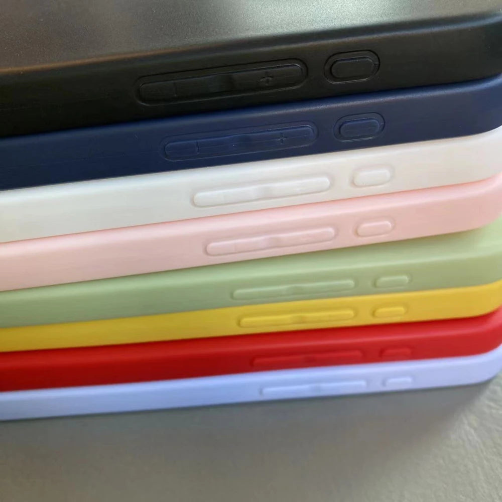 Luxury Matte Silicone Case For iphone 15 Pro Max 15 Plus Phone Cover For iphone15 Pro Max Soft TPU Back Cover Fundas