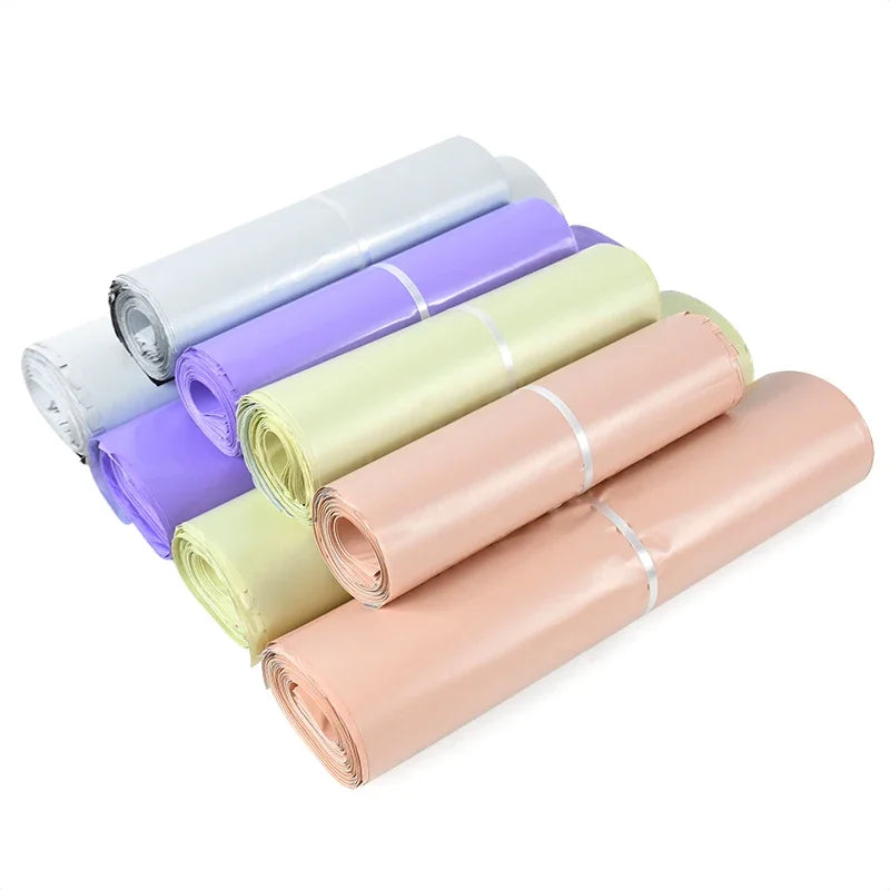 10pcs/Lots multicolour Courier Bag Express Envelope Storage Bags Mail Bag Mailing Bags Self Seal Plastic Packaging Pouch