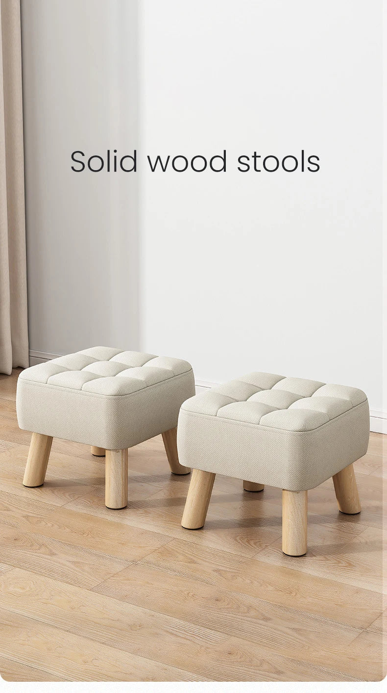 Ottoman Foot Rest Stool Hallway Ottoman Home Decor Furniture Stool Small Wooden Stools Sofa Ottomans Foot Rest Stools