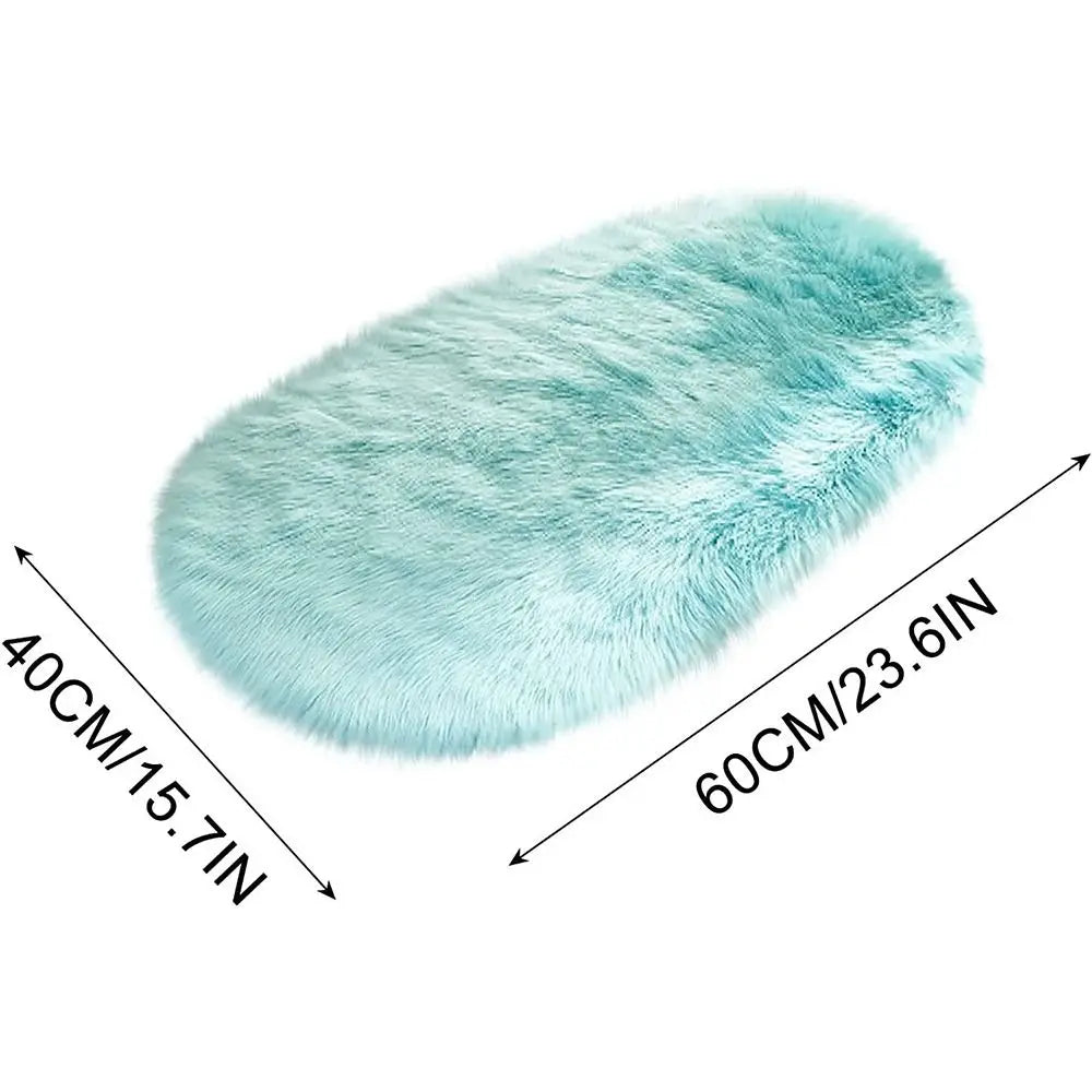 Super Soft Faux Area Rugs for Living RoomSheepskin Area Rugs for Bedroom Floor Shaggy Plush Carpet Faux Rug Bedside Rugs