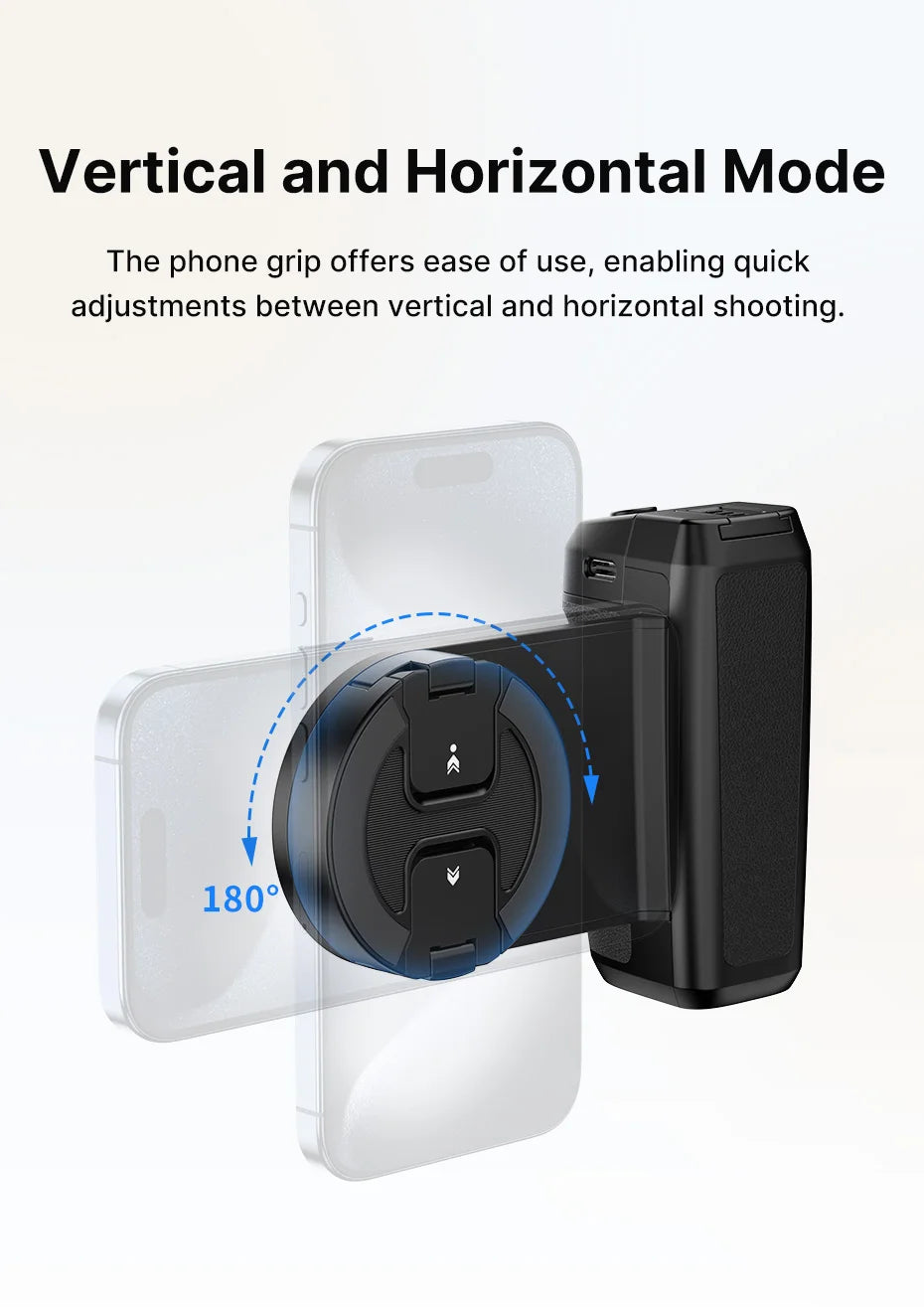 Ulanzi MA35 MagSafe Smartphone Camera Shutter Grip Bluetooth Selfie Handle As Camera Photo Stabilizer Vertical Horizontal Shoot