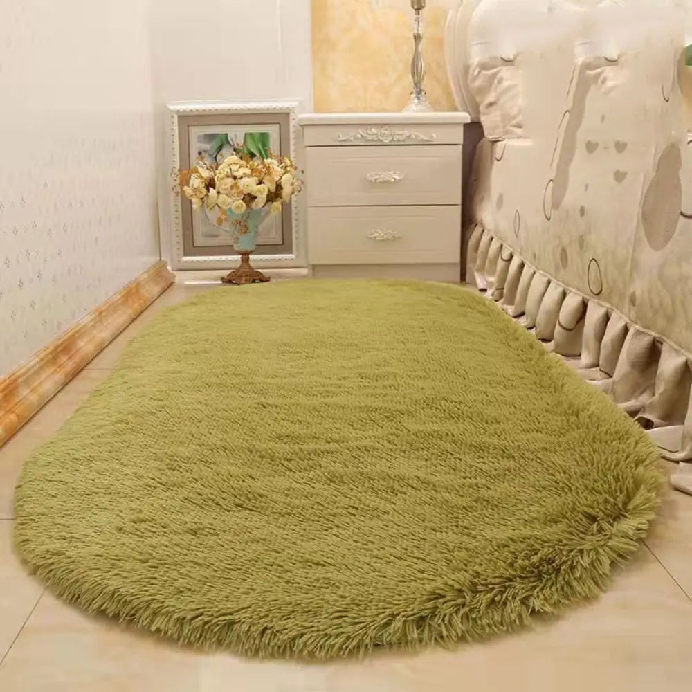 Super Soft Faux Area Rugs for Living RoomSheepskin Area Rugs for Bedroom Floor Shaggy Plush Carpet Faux Rug Bedside Rugs