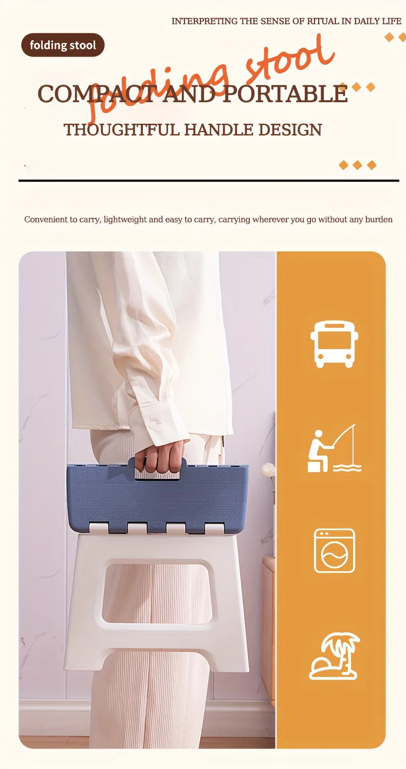 Simple Office Stool, Beautiful, Strong And Durable, Folding Stool for Home Use, Saving Space And Easy to Store, Office Stool