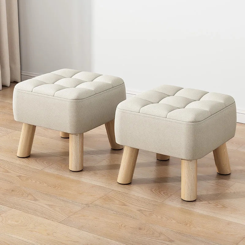 Ottoman Foot Rest Stool Hallway Ottoman Home Decor Furniture Stool Small Wooden Stools Sofa Ottomans Foot Rest Stools