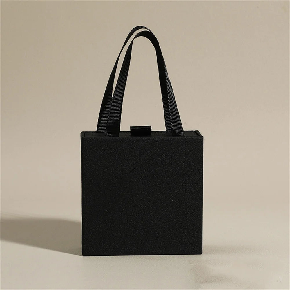 Portable Jewelry Packaging Box Earrings Necklace Ring Pendant Storage Organizer Case Wedding Gift Box Paper Drawer Jewelry Box