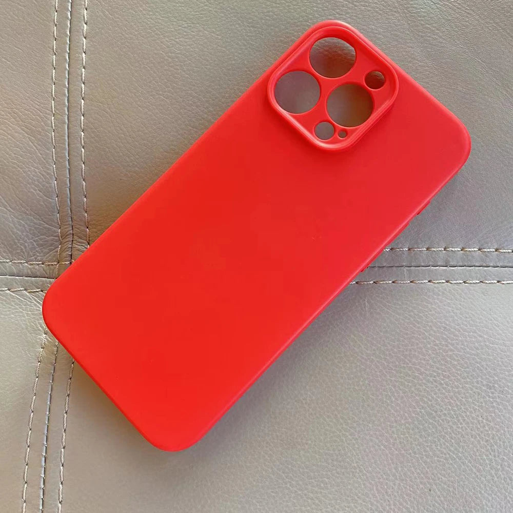 Luxury Matte Silicone Case For iphone 15 Pro Max 15 Plus Phone Cover For iphone15 Pro Max Soft TPU Back Cover Fundas