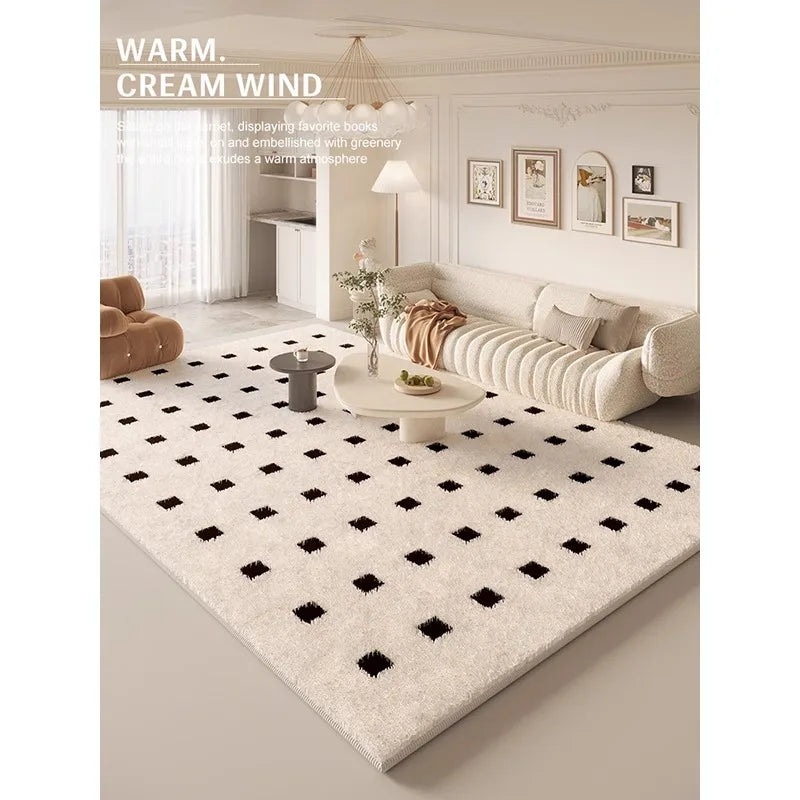 VIKAMA 1pc Rugs Living Room Premium Light Luxury Coffee Table Carpet Home Nordic Ins Style Bedroom Floor Mats