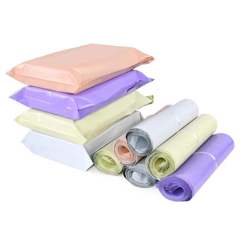 10pcs/Lots multicolour Courier Bag Express Envelope Storage Bags Mail Bag Mailing Bags Self Seal Plastic Packaging Pouch