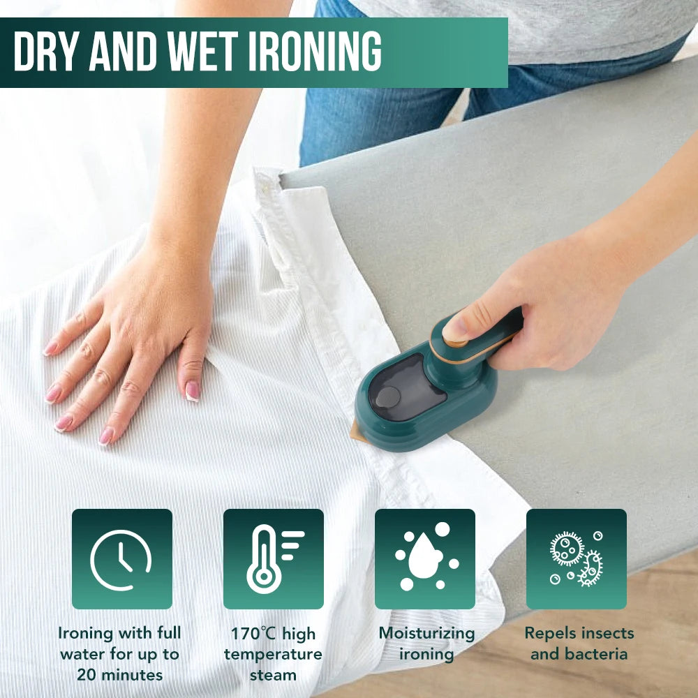 Mini Rotatable Garment Handheld Ironing Machine Wet and Dry Ironing Machine Home Traveling Clothes Wet and Dry Ironing