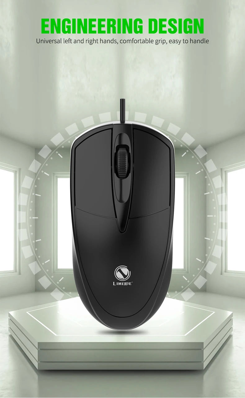 301 Wired Mouse Office Gaming Desktop Computer Laptop Business Mouse USB Optical Mouse
