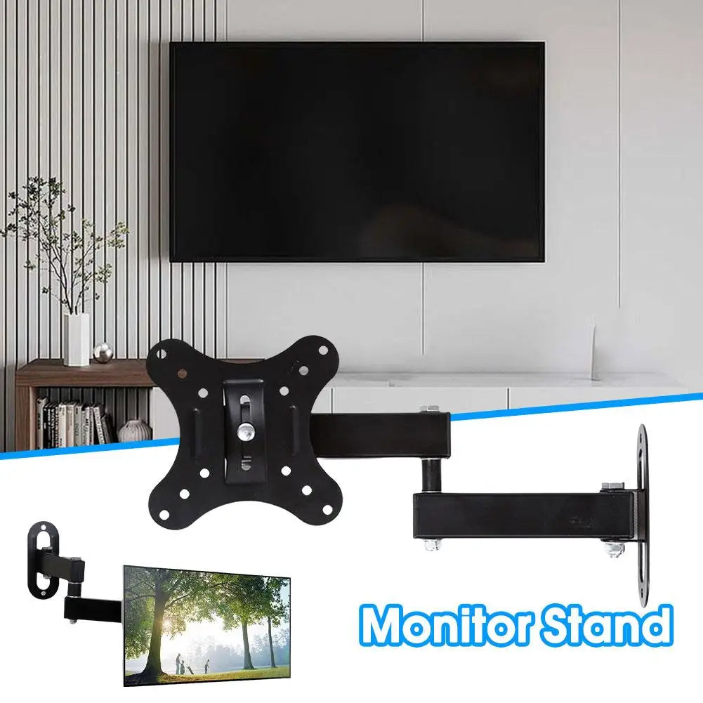 Retractable TV Stands Wall Mounting Bracket Load Bearing 30KG For 10 To 27 Inch LCD Monitor Expansion Bracket For TV Stand